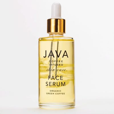 Caffeine Face Serum Oil with Pure Natural Organic Green Coffee Arabica Bean Extract, Rosehip Argan Oil - Hydrating Anti Aging Face Serum for Women Men - Java Skin Care