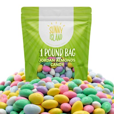 Jordan Almonds Candy 1-Pound Bag Pastel Colored Classic Party Favor