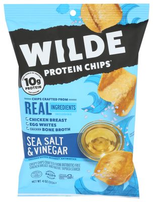 Wilde Snacks Chips Protein Seasalt Vingar 4 OZ