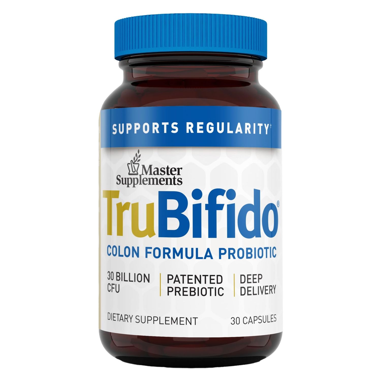 Master Supplements TruBifido - 30 Capsules - Powerful Probiotic for Colon Health Energy - Immune Booster, Supports Regularity - Gluten Free - 30 Servings