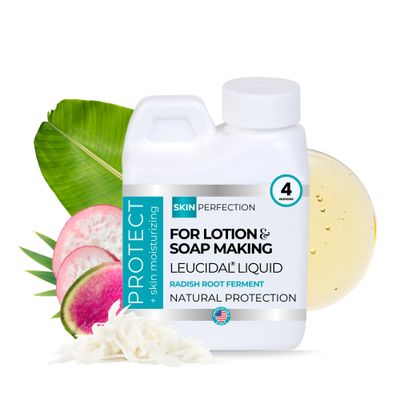 Skin Perfection Leucidal Liquid - Natural Preservative for Lotion Making - DIY Lotion Making Supplies Natural Preservatives for Cosmetics Compatible with Lotion-Making Serums - 4oz