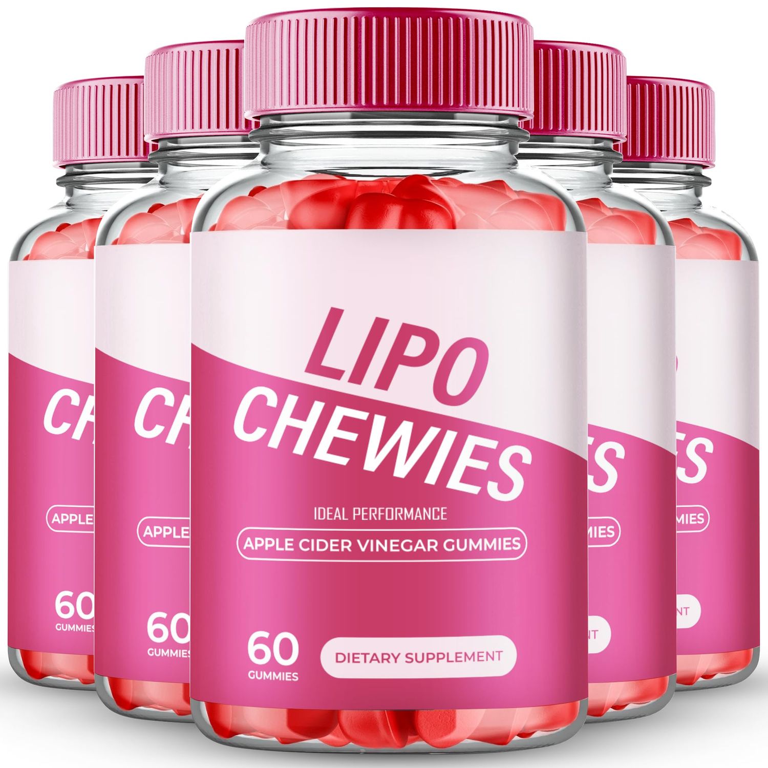 Lipo Chewies Brazillian Gummies - Advanced Formula Supplement Support, 300 Gummies for 5 Months