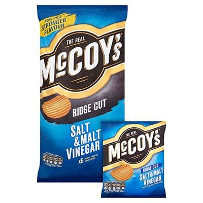 McCoys Salt Malt Vinegar Crisps 6 X 32G