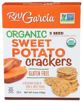 RW GARCIA Organic Sweet Potato Crackers, 5.5 OZ