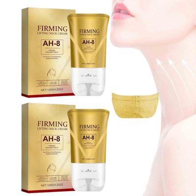 Ah-8 Firming Neck Cream for Crepey Skin, AH-8 Firming Lift Neck Face Moisturizer Tightening Cream Lotion with Roller Massage for Women Sagging Skin Repairing Nourishing (2)