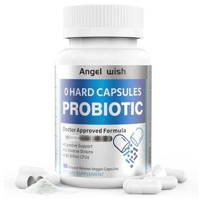 Prebiotics-Probiotics Nutritional-Supplements Women-Men 90Count - 180 Billion CFUs Probiotic Capsules Daily Prebiotic Supplement for Digestive Immune Health Support