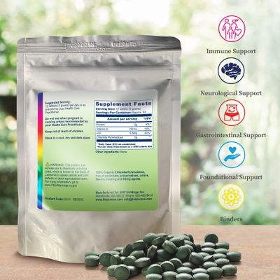 BioPure Chlorella Pyrenoidosa - 100 Organic, Cracked-Cell Wall, Nutraceutical Superfood Packed with Proteins, Vitamins, Minerals Amino Acids That Supports Metabolism, Detox Immunity 1000 Tablets
