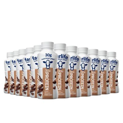 FairIife Protein Shake - Nutrition Plan - Chocolate - 30g protein (12 Pack)