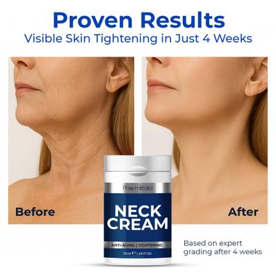 Neck Firming Cream Tightening Lifting Sagging Skin - Skin Tightening Cream for Face - Decollete Chest, Under Chin Firming for Older Women - Neck Wrinkles Treatment with Collagen Hyaluronic Acid