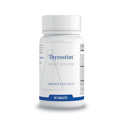 Biotics Research Thyrostim -Endocrine Support, Balance Thyroid Hormones, T3, T4. Support Thyroid Gland, Boost Metabolism, Aid in Digestion. Support Nervous System 90 Tablets