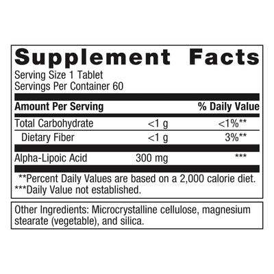 Metagenics Alpha-Lipoic Acid 300 mg to Help Support a Healthy Metabolism and Tissue Health, ALA - 60 Tablets