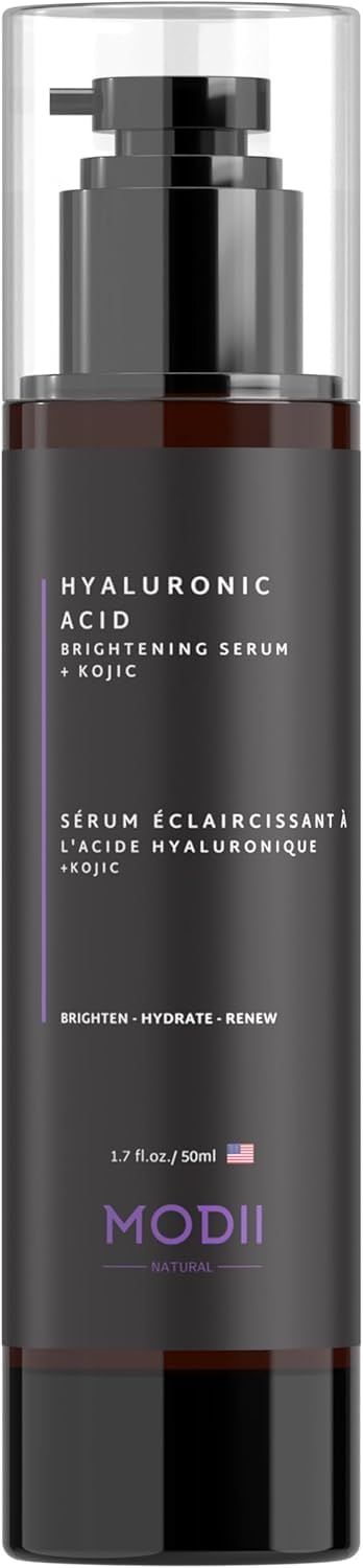 Hyaluronic Acid Face Serum: Pure Hyaluronic Acid Infused with Kojic - Unscented - Made in USA - 50ml1.7oz