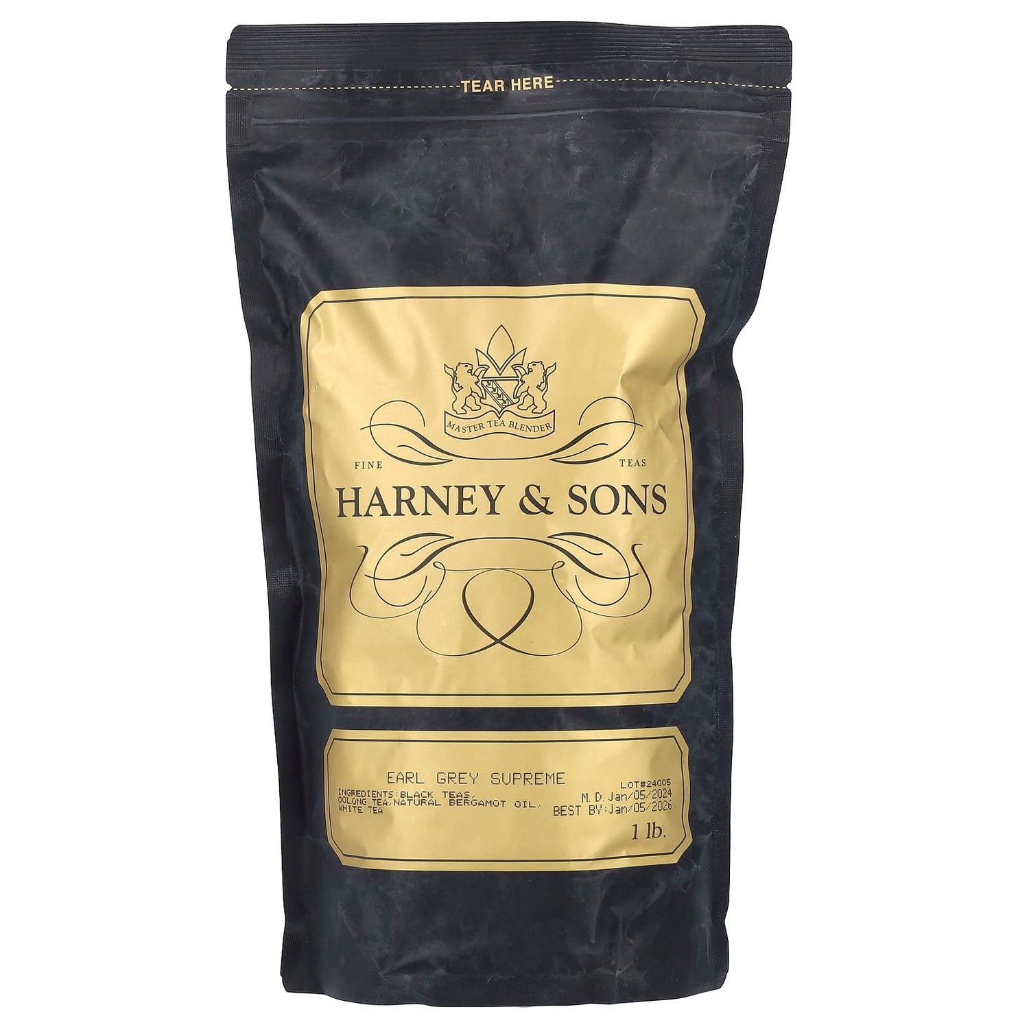 Harney Sons Earl Grey Supreme Tea, Loose leaf 16 ounce (pack of 1)