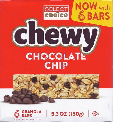 Chewy Granola Bars (Chocolate Chip)