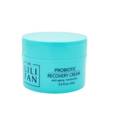 Dr Lili Fan Probiotic Recovery Cream: Vegan Probiotic, Anti-Aging Face Cream for Skin Renewal. Boosts Skin&#39;s Collagen and Targets Wrinkles. Prevents Acne. Travel Size - 0.5 fl oz.