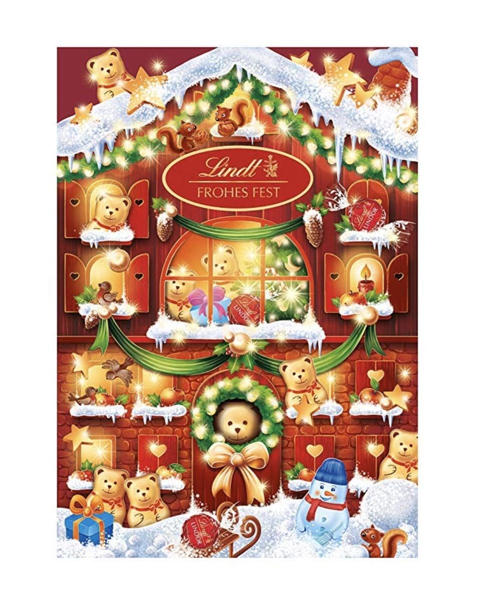 Christmas Lindt Lindor Teddy Advent Calendar, 172 gm