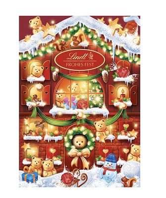 Christmas Lindt Lindor Teddy Advent Calendar, 172 gm