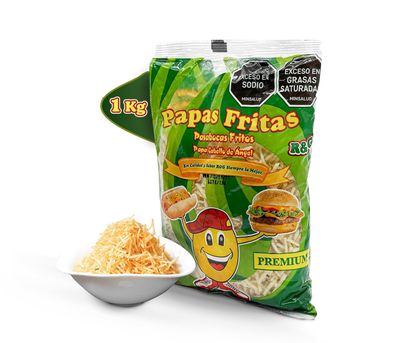 DECA EXPERTS - Shoestring Potato Sticks, Crispy, Crunchy Snack Hotdog of 35.27oz - 1000gr - Papitas de Hotdog - Papas Cabello de Angel - Papa Chongo - Fosforito de papa