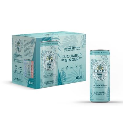 Xicama Sparkling Jicama Water, Cucumber Ginger, 355 ml - 6 Pack