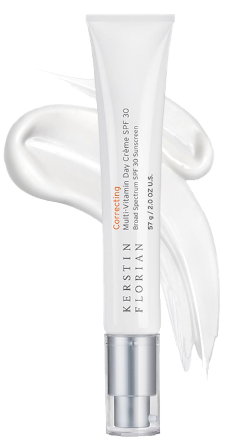 Kerstin Florian Multi Vitamin Day Creme SPF 30 Daily Facial Moisturizer with Natural Zinc Oxide Sunscreen with UVA and UVB Protection Oil Free (2 oz)