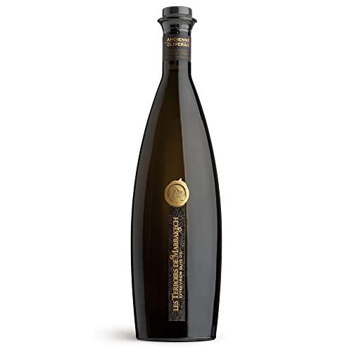 Les Terroirs De Marrakech Extra Virgin Olive Oil, Polyphenol Rich Olive Oil, Moroccan Cold Pressed EVOO Oil, Keto Organic Olive Oil, USDA Certified, Award Winning, Carbon Neutral, 17fl oz. Bottle
