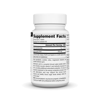 Source Naturals Alpha Lipoic Acid Supports Healthy Sugar Metabolism, Liver Function Energy Generation - 100 mg - 120 Tablets