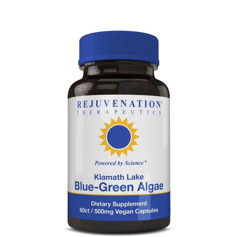 Rejuvenation Therapeutics Klamath Blue-Green Algae More Powerful Than Spirulina Or Chlorella Grown from The Clean Pure Source of Klamath Lake (60 Vegan Capsules)