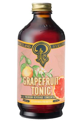 Portland Syrups Grapefruit Tonic Syrup - Craft Delicious Cocktails, Mocktails, Tea, Soda, Coffee Drinks, and More - 12 oz with 12-24 Servings (Pack of 1)