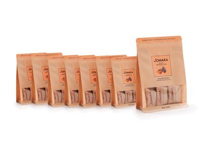 Jomara Date Chocolates wAlmond Pouch 8 X100g