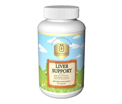Organic Strength Liver Support - Premium Blend with Milk Thistle, Artichoke, Beetroot More - Supports Metabolism Digestive Enzymes - 60 Veggie Capsules - Blended in USA