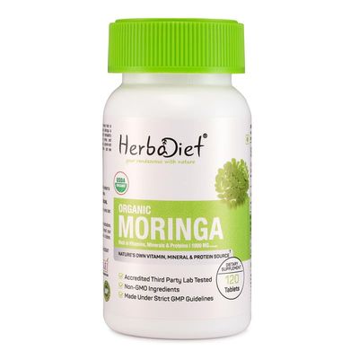 Moringa Oleifera Leaf Powder Tablets - 500mg UNCOATED Organic Pills - Energy, Metabolism, Immune Booster Complete Green Superfood Supplement - 100 Natural RAW Vegan Non-GMO (240 Tablets)
