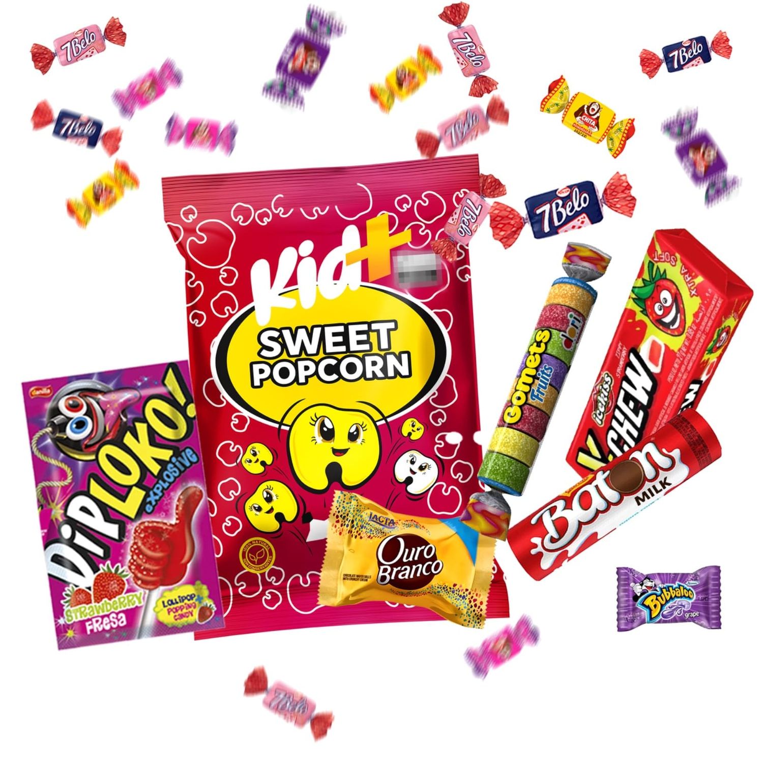 Brazilian Corner Snack Box Variety Pack Brazilian Snacks Sweet Treats Gift for Kids Teens Adults Chips Candy Assortment Imported from Brazil