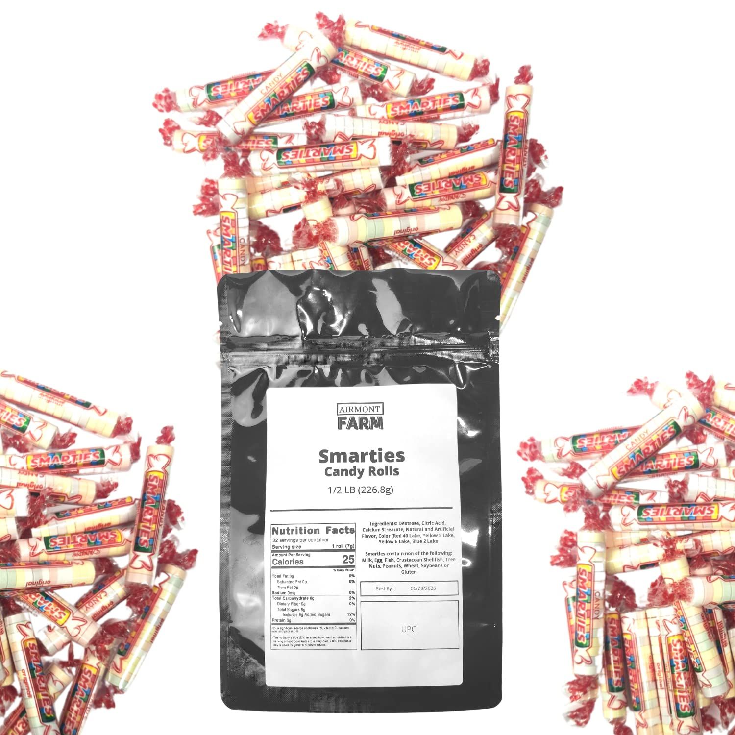 Airmont Farm Smarties Candy Rolls 12 LB (226.8g)