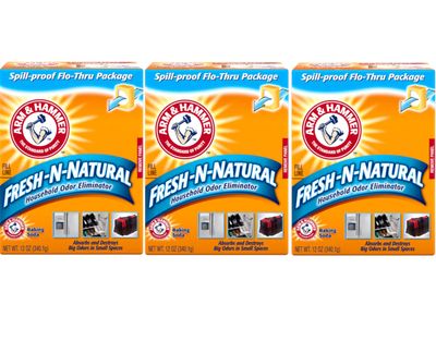 Arm Hammer Baking Soda Fresh-n-Natural Odor Eliminator, 12 oz (Pack of 3)