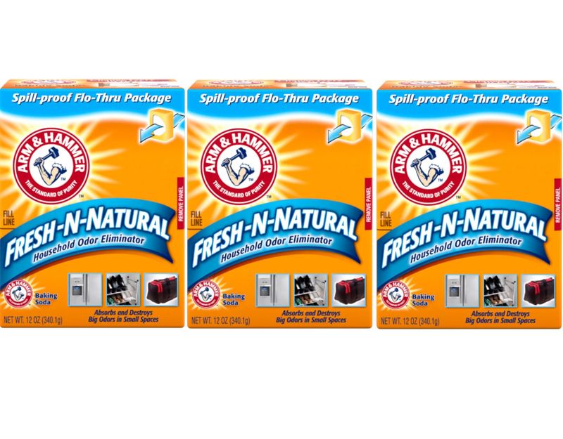 Arm Hammer Baking Soda Fresh-n-Natural Odor Eliminator, 12 oz (Pack of 3)