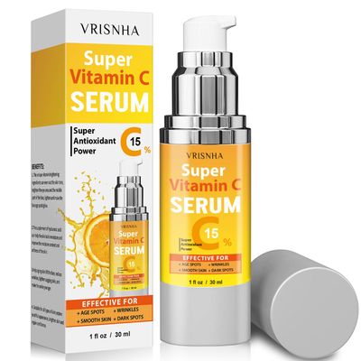 Super Vitamin C Serum for Women Over 50 - Advanced Anti-Aging Formula - Peptides, Niacinamide, Collagen, Hyaluronic Acid - Face Lift Serum for Mature Skin Wrinkles