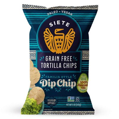 Siete Grain Free Tortilla Chips Gluten Free Chips Paleo Vegan Snacks Non GMO Dip Chip, 5 Ounce (Pack of 3)