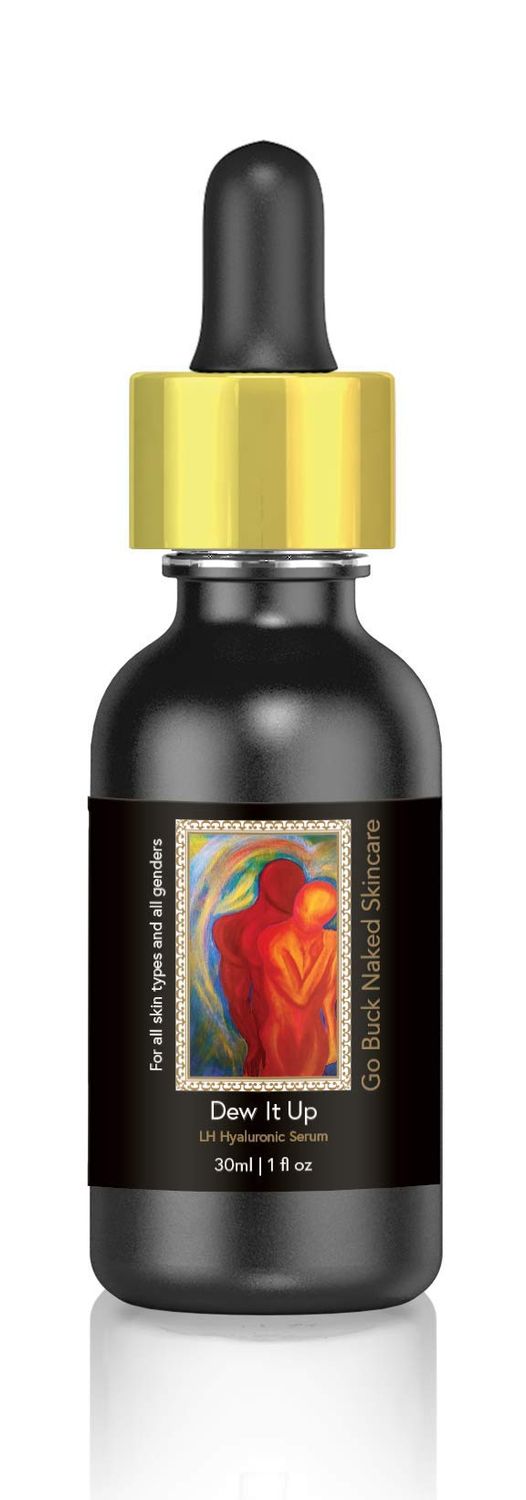 Dew It Up Serum 100 Hyaluronic Acid. Made in USA Natural Organic Moisturizer for Men Women Anti aging Pore minimizer-Best Hyaluronic acid 1,000x its moisture weight
