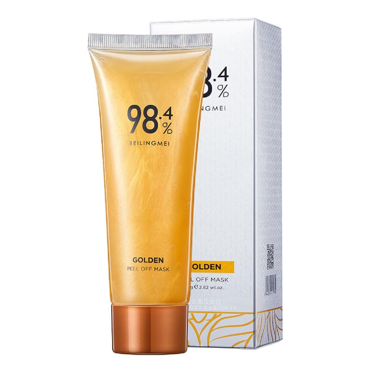 nvyue Gold Peel Off Mask Anti-Wrinkle,98.4 Gold Facial Mask,Anti-Aging Face Mask for Moisturizing Removes Blackheads,Reduces Fine Lines,Cleans Pores