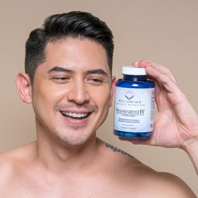 Relumins Resveratrol 600mg Supplement - High-Potency Antioxidant with Grape Seed Red Wine Extract - Supports Skin, Heart Health Immune System - 120 Vegan Capsules