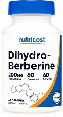 Nutricost Dihydroberberine Capsules (200mg, 60 Capsules) - More Bioavailable Metabolite of Berberine