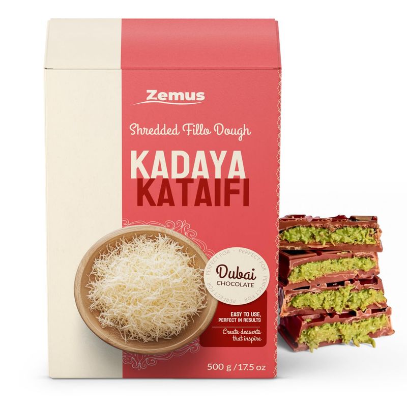 Dried Shredded Kataifi for Dubai Pistachio Chocolate Bar - Knafeh Fillo Dough, Kadayif, Kunafa Dough (17.5 oz)