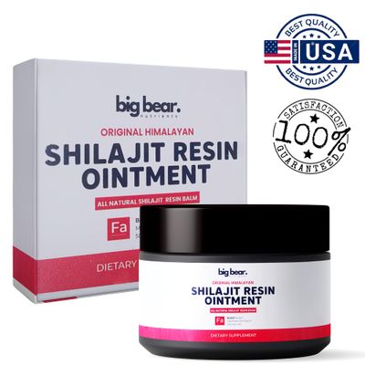 Shilajit Resin with Fulvic Acid Trace Minerals, Pure Shilajit with 85 Humic Acid Supplement Gel, Support Metabolism, Enhanced Energy Immune System - 100 Servings 60g per Serving 1.67oz, Black
