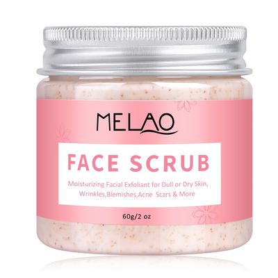 Natural Face Scrub with Shea Butter, Jojoba Oil, Retinol, Salicylic Acid, and Vitamin E - Gentle and Effective Exfoliation and Skin Renewal - 100 Vegan and Cruelty-Free - 60g