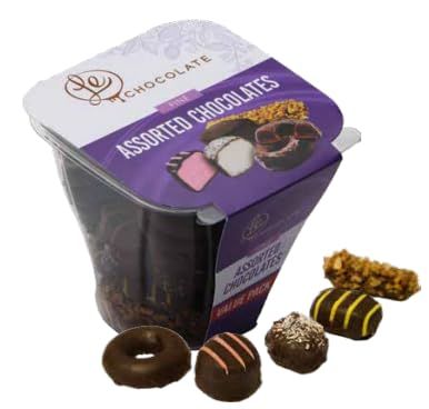Le Chocolate - Fine Assorted Chocolates - Value Pack, Viennese Crunch, Coconut Desert, Raspberry Cream, Jelly Rings, Pina Colada