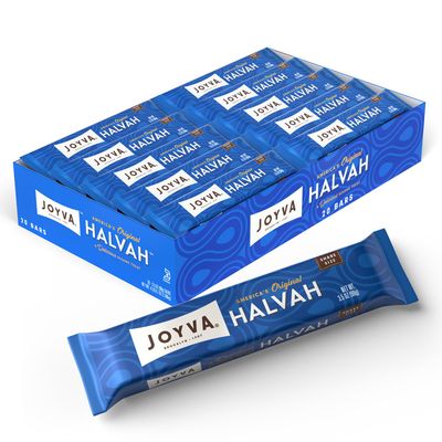 Joyva Halvah - Original, 3.5oz, Pack of 20 A Delicious Sesame Treat Dairy Free, Gluten-Free Kosher Parve Handcrafted in Brooklyn