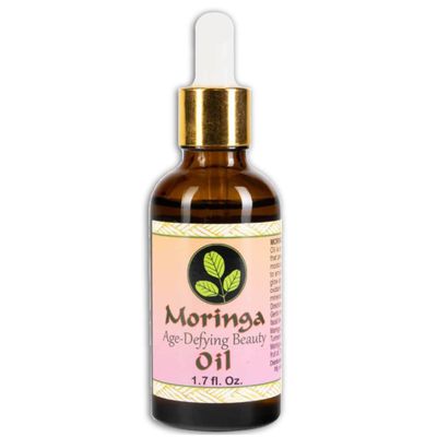 Moringa Age Defying Beauty Oil with Vitamin E - 100 Pure Cold Pressed Skin Care Oil Moisturizer for Face Aging Reversal, Natural Skin Glow - 1.7 oz
