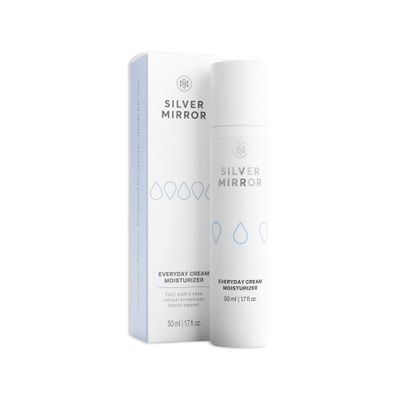 Silver Mirror Everyday Cream Moisturizer for All Skin Types, Skincare Solution, Daily Face Moisturizer, Hydrating, Nourishing and Moisturizing Formula, 1.7 fl oz