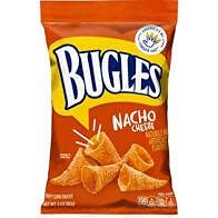 Bugles Nacho Cheese Crispy Corn Snacks First Cone Shaped Corn Snack Large 3.7 oz. Bags, Delicious Cheese Flavor (Pack of 3)