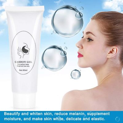 ANKROYU 80ml Carbon Creme Gel, Peeling Facial Cream for Blackhead Removal Skin Rejuvenation with Light Machine for Laser Skin Treatment Deep Cleansing